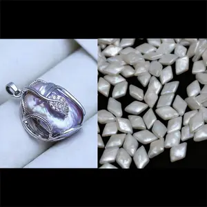 Pearl pendant+[live opening] Min 4pcs Diamond pearls as gift