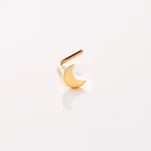 Crescent Stud Nose Ring