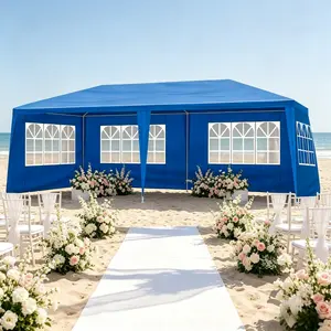10x20/30 Ft Party Tent Outside Canopy Waterproof Wedding Event Tents for Parties w/Removable Sidewalls Perfect for Holiday Birthday, Summer Vibes, Outdoor Fun
