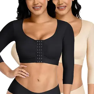 Arm Shaper for Women Post Surgery Push Up Bra Compression Long Sleeves Corset Corrector Front  Womenswear