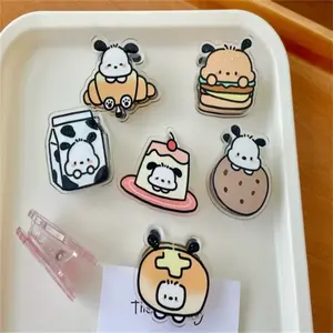 Sanrio Random 1/2/piece Pacha Dog Sealing Clip, High-Value PP Clip, Multifunctional Folder for Girls & Students, Travel Accessories, Multifunctional Stationery