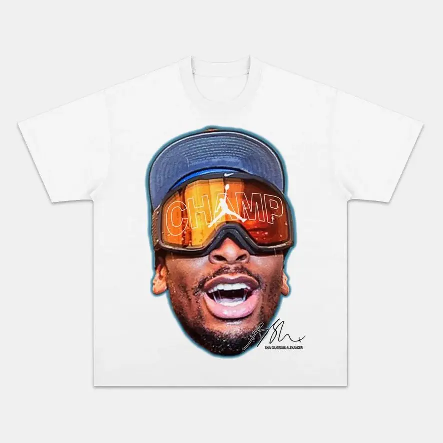 Youth and Adult SHAI SGA 2025 V3 TEE, Graphic tees, Basketball Fan T-shirts, Sports Lover T-shirts, Cotton Sports Fan Gifts for Men and Women streetwear summer clothing, Boys Clothing, Children's Clothing