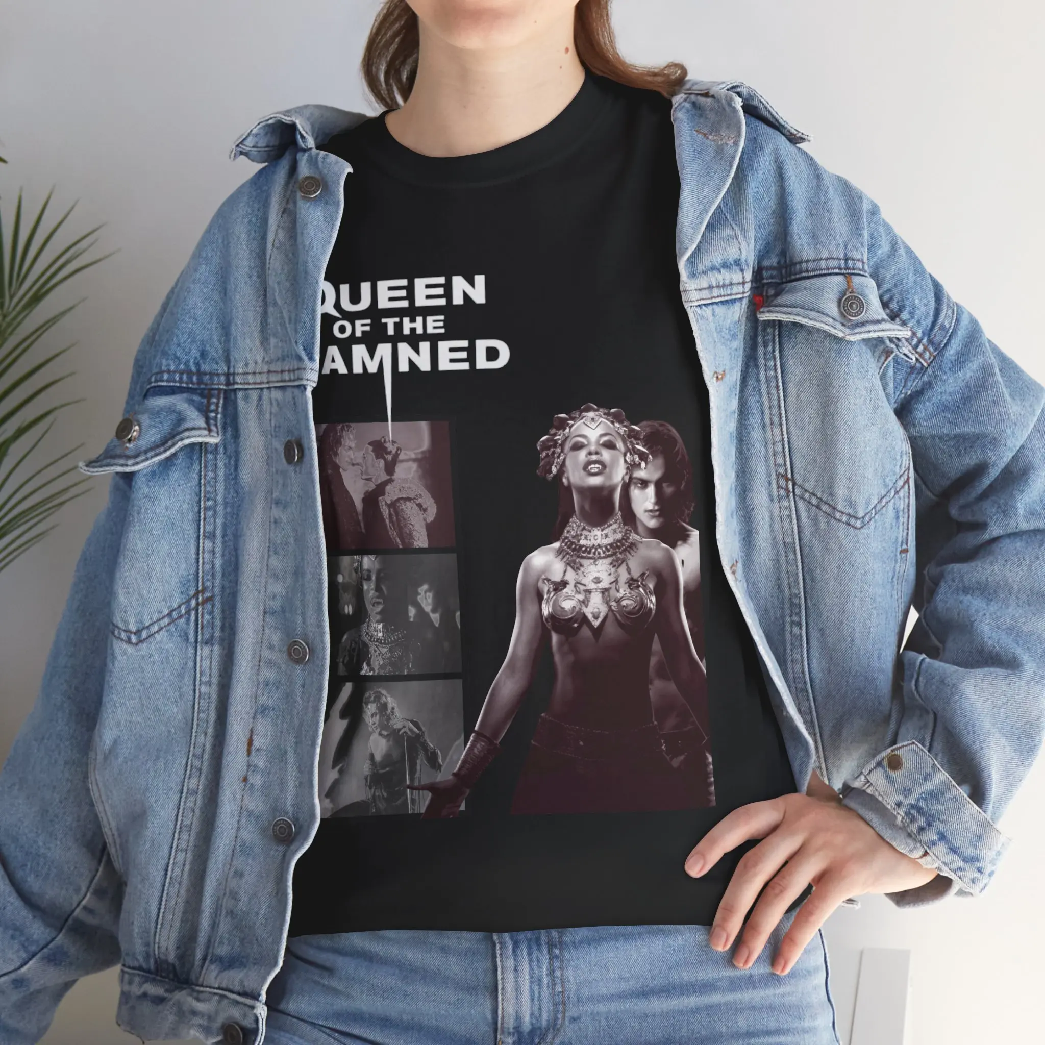 Queen of the Damned Graphic Tee, Unisex Heavy Cotton T-Shirt, Gothic Fashion, Halloween Costume, Vintage Style Apparel, Gift for Movie [...]