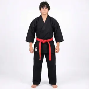 Black Karate Uniform - Karate  Gi – 14oz Heavyweight 100% Cotton Canvas Martial Arts Training & Competition Gi for Men, Women & Kids