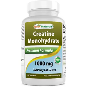 Best Naturals Creatine Monohydrate 1000 mg 240 Tablets