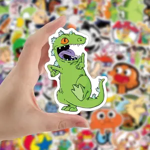 90s Cartoon Stickers 100PCS Vinyl Waterproof Stickers for Laptop,Bumper,Skateboard,Water Bottles,Computer,Phone,Car,Bicycles, Bedroom, Travel Case,Motorcycle, Cartoon Anime Stickers for Kids Teens Adult