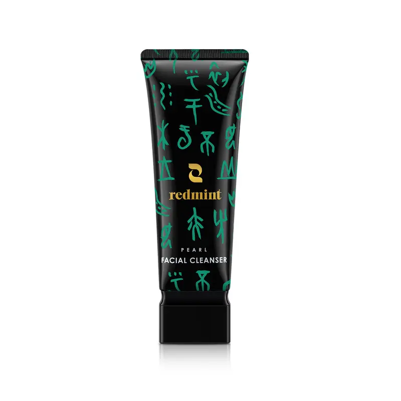 Redmint Pearl Facial Cleanser | TCM-Inspired Gentle Daily Face Wash with Rice Water, Pearl & Goji | Nourishing Cleanser for All Skin Types | 120ml