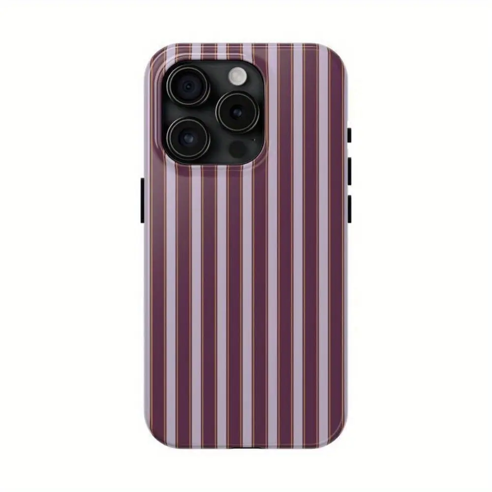 Purple and beige minimalist aesthetic 2-in-1 phone case, protective cover for iPhone 11 12 13 14 15 16 Pro Max Pro Plus, compatible with Samsung Galaxy S25 S24 S23 Ultra Local Personalized, Smartphone, Handheld, Cellphone