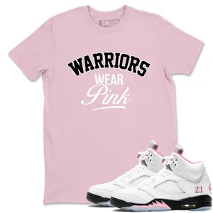Unisex T-shirt To Match Sneakers Jordan 5 35th Anniversary - Warriors Wear Pink. 100% Cotton for Casual Wear. Comfortable Summer Unisex T-Shirt to match Jordan Sneaker. Streetwear Style. urban outfitters