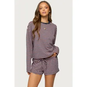 Jainee Striped Long Sleeve T Shirt