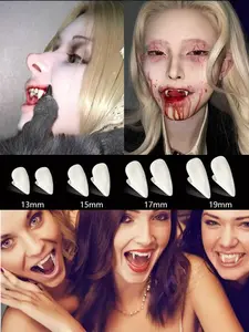 Halloween Vampire Teeth, Makeup Party Prank Props, Resin Fangs, Realistic Halloween Fake Teeth, Trendy Individual Jewelry, Accessory