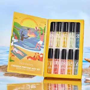 Elegant Brazilian Women's Digital Perfume Set, Fragrance Gift Set, Perfumes Set, 10 Bottles X 5ML, Warm Christmas Food Scent, Perfect for Dates, Parties, Weddings, Daily Use, Fragrance Ensemble