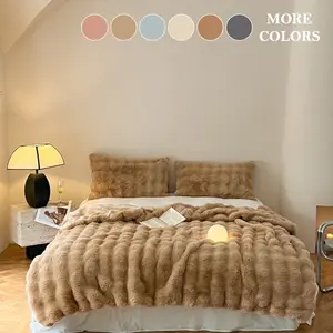 Soft Solid Color Plush Throw Blanket/Duvet Cover, Warm Cozy Skin-Friendly Blanket/Duvet Cover, Lightweight Multipurpose Fuzzy Blanket for Bed, Sofa, Office, Camping, Car, and Travel, Perfect Christmas or Birthday Gift for Family and Friends