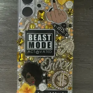 iPhone 16 Plus case with Beast Mode Activated Design and Decorative Elements