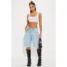 The Crossover Baggy Denim Jorts - Light Wash