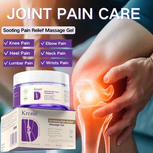 Kresin Joint Pain Relief Purple Gel–Soothes Knees, Joints,Lumbar,Neck,Feet; Massage Gel Contains Turmeric extract Emu oil natural materials Healthcare