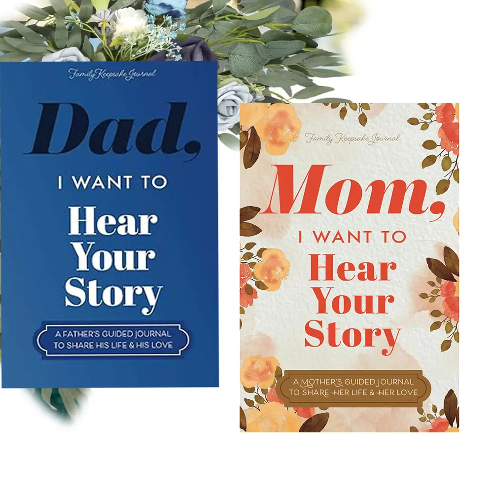 Mom/Dad I Want to Hear Your Story-Sepcial Gift for Your Mom/Dad Softcover-#Guided Journal