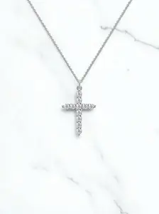 "Crosses" Necklace, Stainless Steel 87701-0