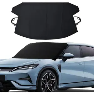 Windshield Snow Cover, 69" x 42"  Scratch-Proof Frost Cover, 600D Oxford Windshield Protector with Double Straps, Side Mirror Covers, Winter  Accessories for