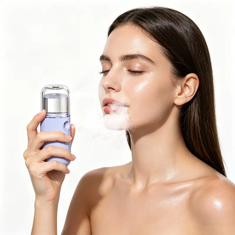 Facial Spray Nebulizer - Daily Face Care Personal Beauty Device for Skin Hydration with Fine Mist Moisturizers