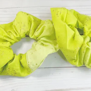 1 Jumbo Dark Green Hair Scrunchie