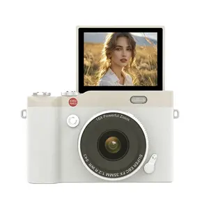 Digital Camera, 2.4'' Vlogging Digital Zoom Camera, 180° Flip Screen Point and Shoot Digital Cameras with SD Card for Teenager, Adult, Beginner, Student