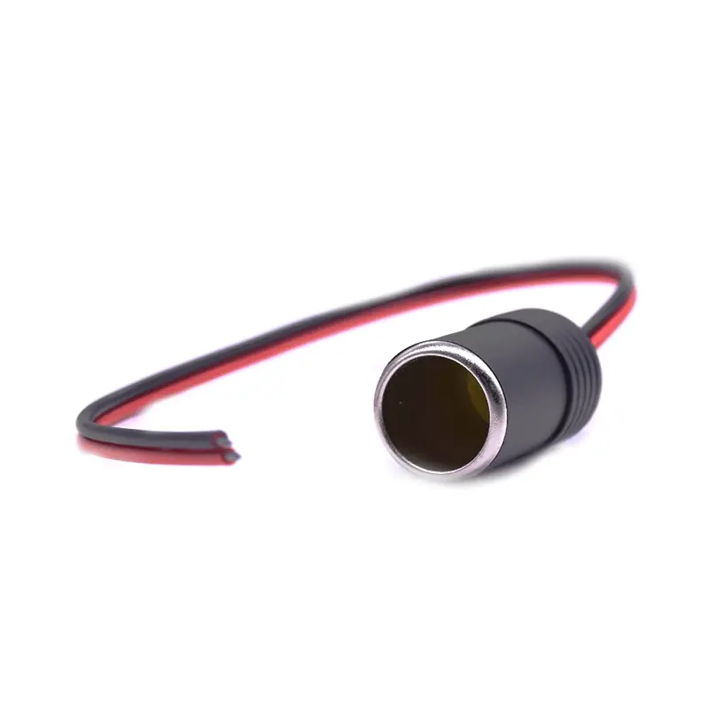 12v 18A Max.120W Female Car Cigarette Lighter Charger cable Female Socket Plug Connector Adapter Universal 1pcs
