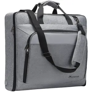 Carry On Garment Bags for Travel, Water Resistant Hanging Suit Bag for Men Women, Foldable Garment Luggage with Wrinkle Free Suitcase Cover for Suit Gown Overshirt