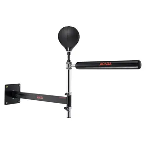 Father's Day Gift Spring new arrivals Wall Mount Boxing Spinning Bar, Spinning Bar with Punching Ball, Adjustable Boxing Speed Trainer, Reflex Boxing Bar with Gloves, Boxing Training Equipment for Kickboxing, MMA, Fitness
