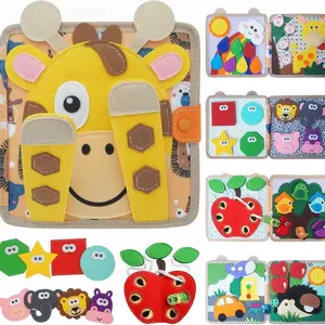 Quiet Book ,Montessori Sensory Toys Book,  Toddler Busy Board Early Learning Developmental Toy Preschool Learning Activities Educational Montessori Toys, The perfect gift for Halloween and Christmas