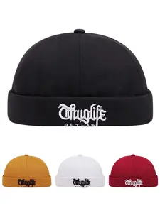 2026 New Simple and Creative Landlord Hat Street Personalized Hip Hop Hat Embroidery Outdoor Sports Skateboarding Hat Daily Commuting Decorative Hat Male Female Same Style Fashion Guapi Hat Borderless Hat