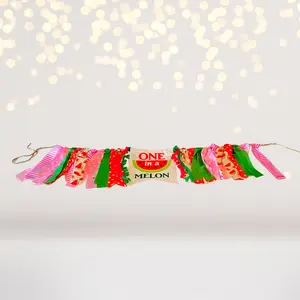 Watermelon Party Banner, One In a Melon High Chair Banner, Party Decor