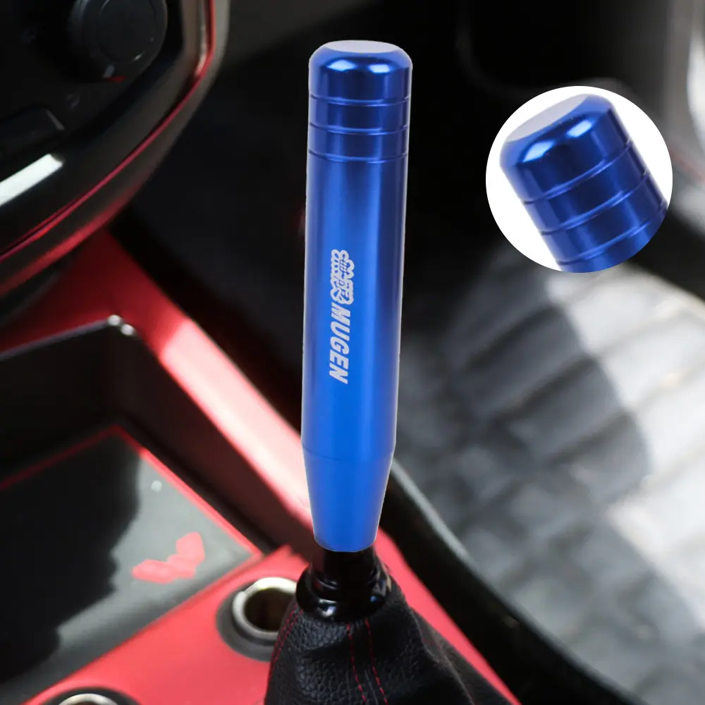 Brand New Universal 18CM JDM MUGEN Blue Manual Transmission Long Gear Shift Knob shifter