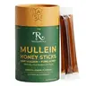 Trusted Rituals Mullein Honey Sticks - Deep Throat Soothing & Respiratory Support - 2000mg Mullein per Stick - 30 Sticks