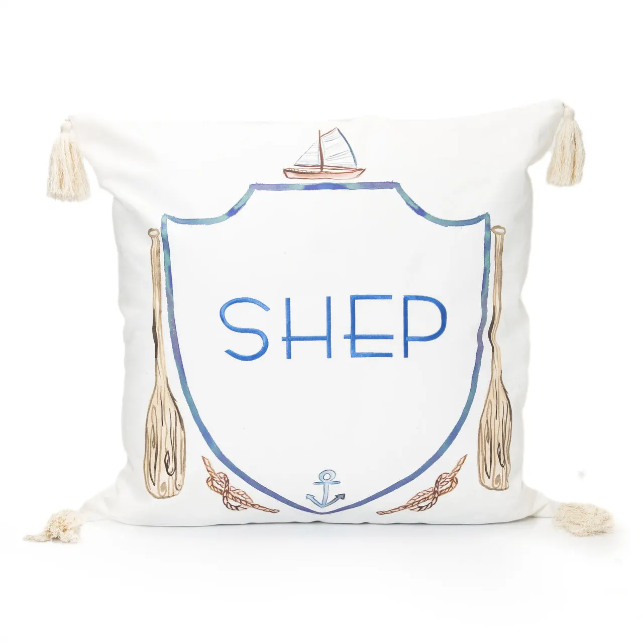 Nautical Tassel Pillow