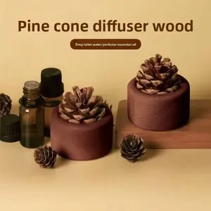 Wooden Scent with Birch Tree Pine Cones, Home Decoration, Flameless, Unique Car Air Freshener, Desktop Fashion Nordic Style