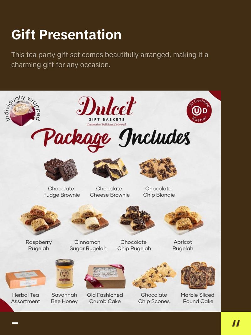 Hostess Pastry and Tea Party Gift Set