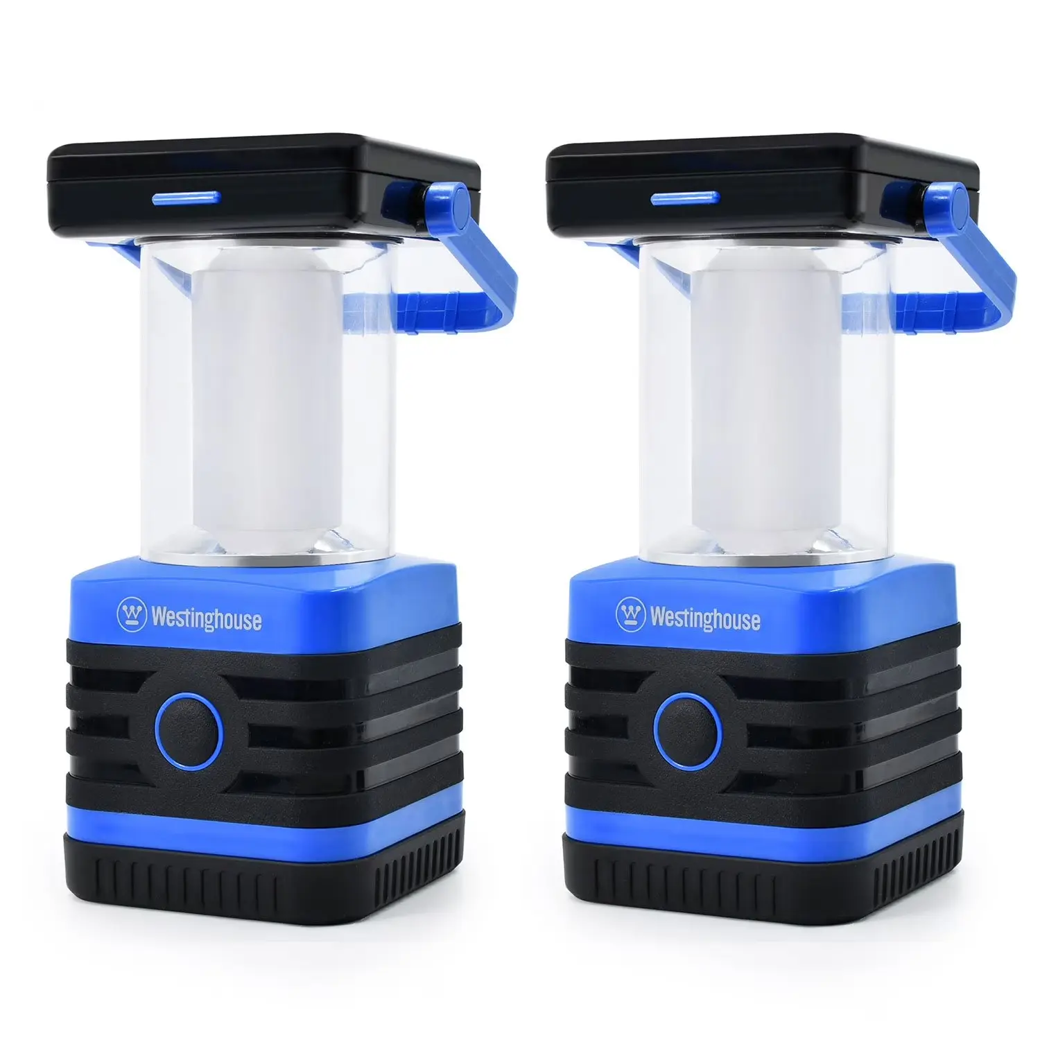 Westinghouse 1000 Lumen Solar Rechargeable LED Lantern with 5 Light Modes USB Charging & Power Bank IPX4 Waterproof Handheld Flashlight for Camping Hiking Emergency Use