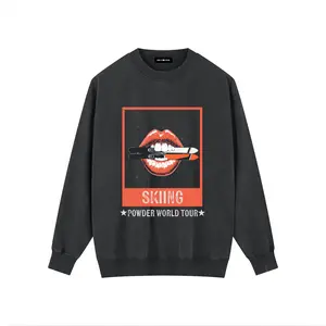 Vintage Lips Powder World Tour Skiing Sweatshirt