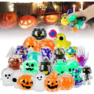 Halloween Party Favors, 24 Pcs Mochi Squishy Toys,Halloween Mini Kawaii Squeeze Toys for for Kids Girls Boys Trick or Treat Bags Gifts,School Classroom Rewards
