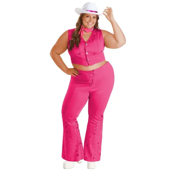 Plus Size Pink Retro Cowgirl Costume for Women - TikTok Shop