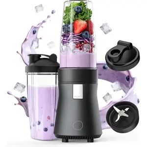 Smoothie Blender, Personal Blender for Shakes and Smoothies, 700W Pulse Technology Single Serve Blenders with 2 x 28oz Protable Cups for Ice Crush, Frozen Fruit Drinks