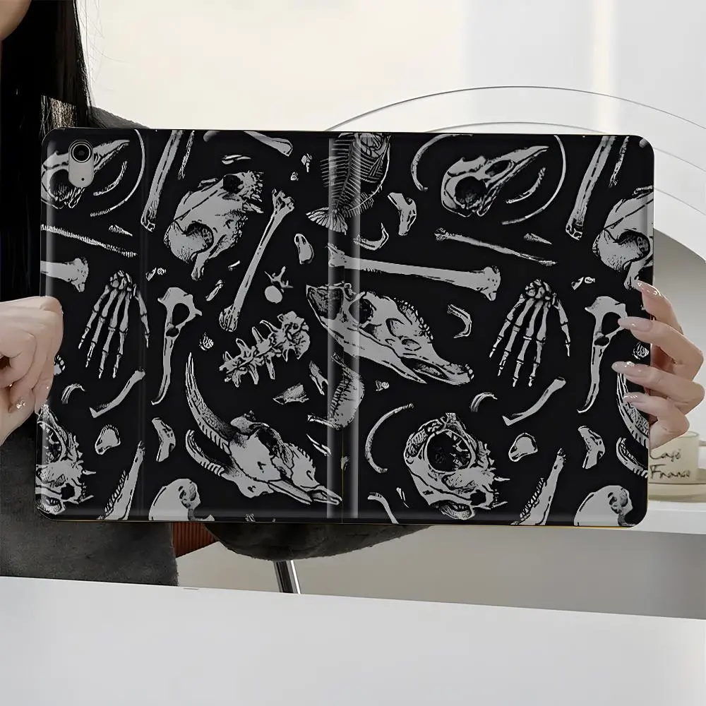 Skull Pattern Tablet Case, Tablet Casing, Full Body Shockproof Tablet Protective Cover, Tablet Protector, iPad Accessories, Tablet Covers for iPad Pro 2022 2021 2020 2019, iPad Air 3 2 1, iPad Mini 5 4 3 2 1