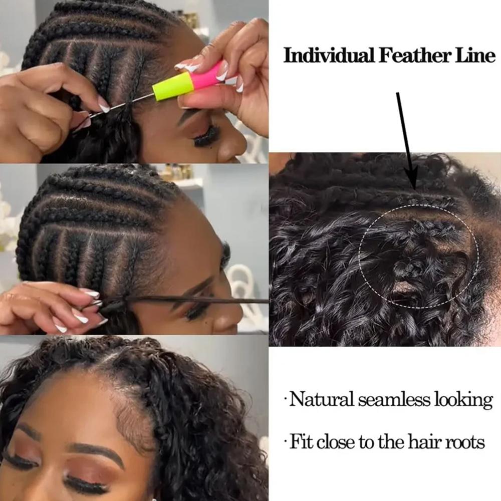 [HOT] Burmese Curly Crochet Hair Human Hair Extensions Miracle Knots Pre-Separated 50g/Pack (32-38 Strands Per Pack）– Knotless Boho Braids, 4-5 Packs for Full Head, Multiple Curly & Wave Textures Protective Hairstyles For Black Women
