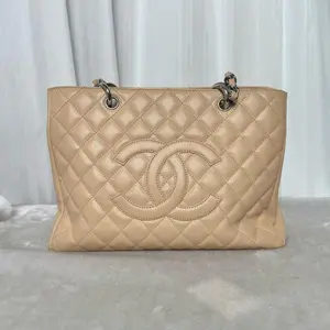 Pre-owned CHANEL Classic GST Milk Tea Color Tote Bag |20784513