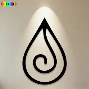 1pc Teardrop Metal Wall Art, Stylish Teardrop Statue Mural, Ideal Gift for New Year, Easter, Artistic Home Decor Enthusiasts, Rust-Resistant Metal Wall Decor Wall Sculptures, Perfect for Indoor Wall & Outdoor Fence, Unique Aesthetic Accent