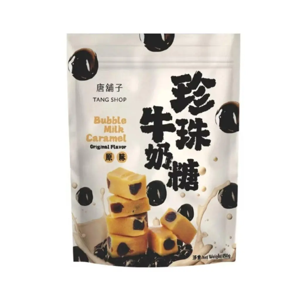 Tang Shop Chewy Caramel Candy with Creamy Milk Flavor, Rich Caramel Texture, Subtle Tea Notes - 150g Snack