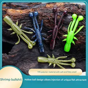 Viral 6.5cm Floating Shrimp Lure - Shrimp Egg Bionic Soft Bait | Ned Style, Kills for Sea Bass & Mandarin Fish | Ultra-Effective Fishing Bait,  Angler Must-Have