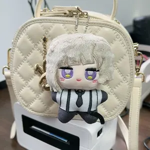 Anime Bungou Stray Dogs Plush Keychain Dazai Osamu Nakahara Chuuya Soft Stuffed Toys Birthday Gift 10cm