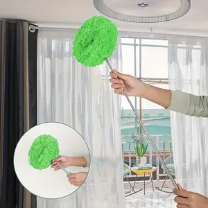 Ceiling Fan Cleaner with Extension Rod, 1 Count Removable Dust Brush, Household Cleaning Tool for High Ceiling Fan, Furniture, Automotive, Industrial Commercial Cleaning Tools
